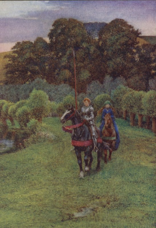 Illustrazione per Idylls Of The King di Alfred Lord Tennyson da Eleanor Fortescue Brickdale