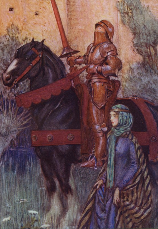 Illustrazione per Idylls Of The King di Alfred Lord Tennyson da Eleanor Fortescue Brickdale