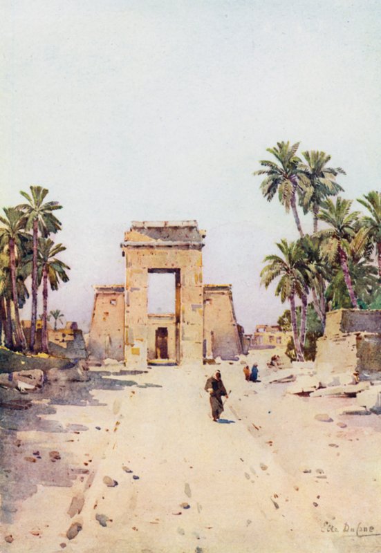 La porta di Euergetes, Karnak da Ella Du Cane