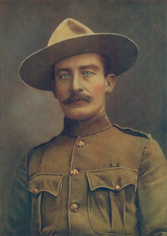 Colonnello Robert S. S. Baden-Powell, Il Difensore di Mafeking. In uniforme di servizio sul campo come Colonnello di Cavalleria Irregolare da Elliott and Fry Photography Studio