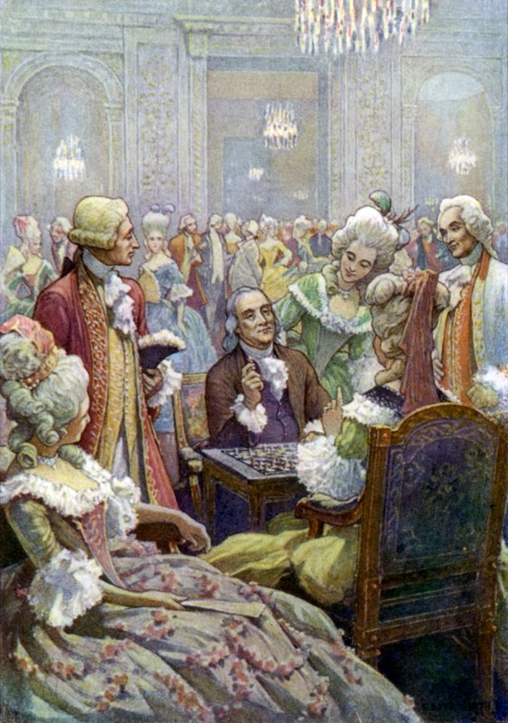 Benjamin Franklin alla corte di Luigi XVI da Elmer Boyd Smith