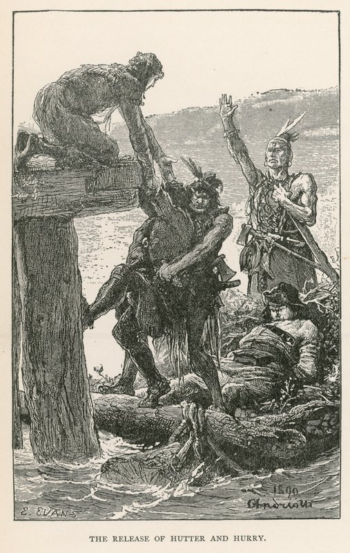 La liberazione di Hutter e Hurry (incisione) da Elviro Michael Andriolli