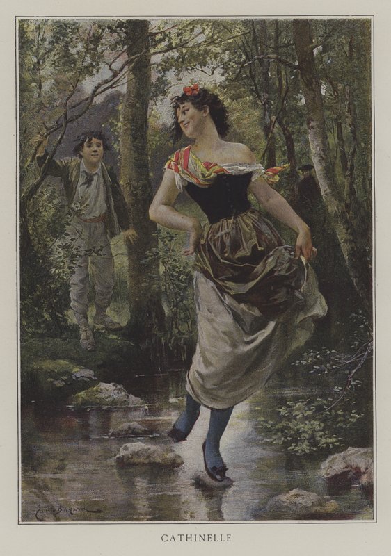 Cathinelle (litografia a colori) da Emile Antoine (after) Bayard