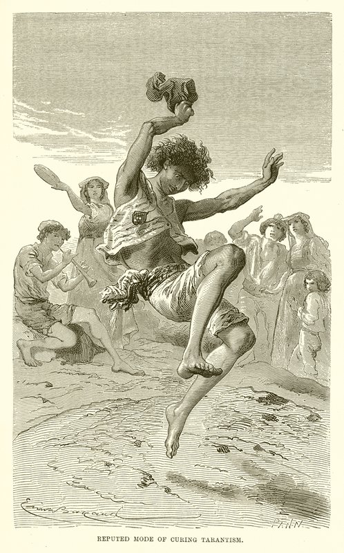 Metodo reputato di cura del tarantismo da Emile Antoine Bayard
