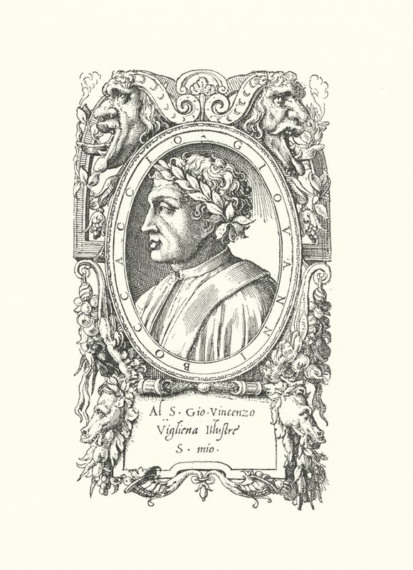 Giovanni Boccaccio, poeta, romanziere e umanista italiano da Enea Vico