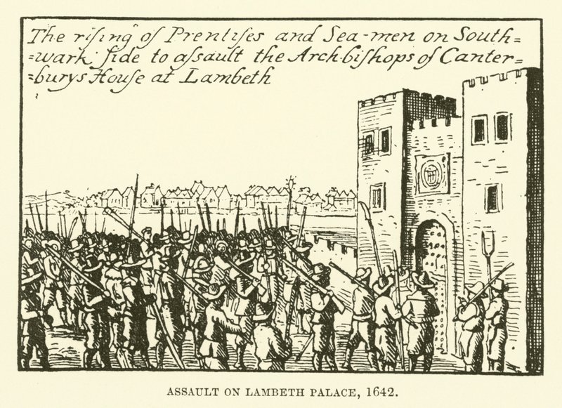 Assalto al Lambeth Palace, 1642 da English School