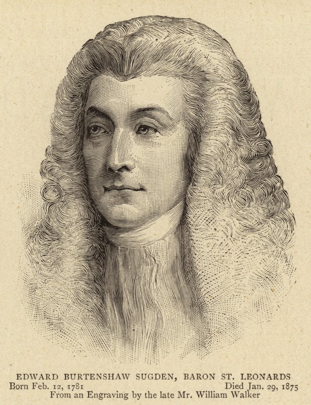 Edward Burtenshaw Sugden, Barone St Leonards da English School