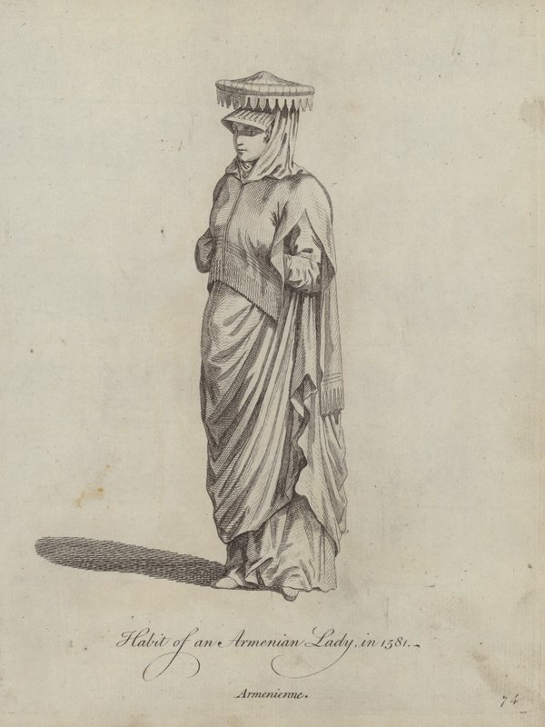 Abito di una signora armena nel 1581 da English School