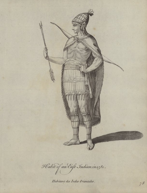 Abito di un indiano orientale nel 1581 da English School