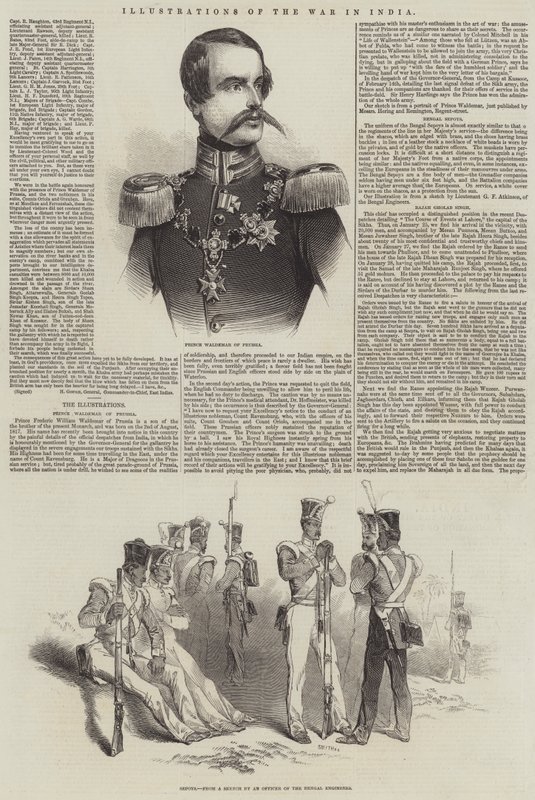 Illustrazioni della guerra in India da English School