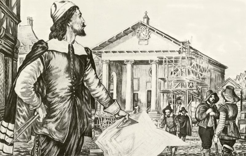 Inigo Jones progetta la chiesa di St Paul, Covent Garden da English School
