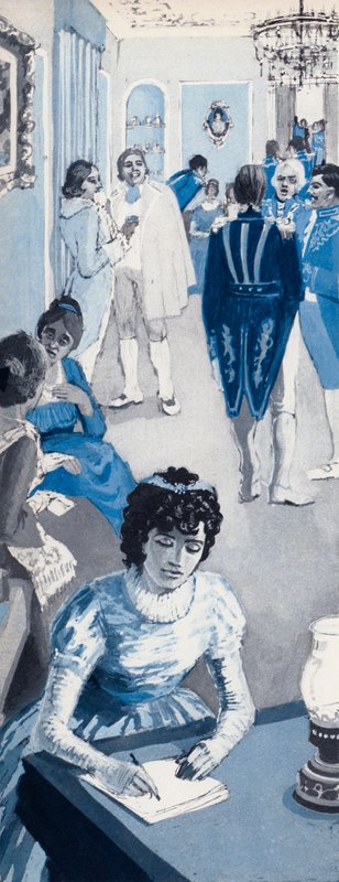 Jane Austen spesso si ritirava in un angolo per annotare frammenti di conversazione da English School