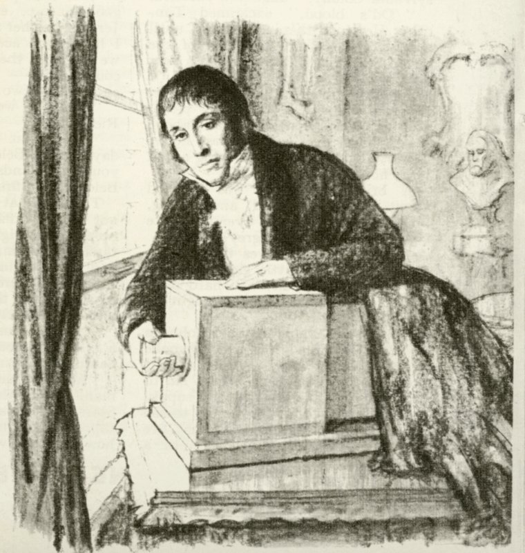 Joseph Nicéphore Niépce che scatta la prima fotografia permanente al mondo da English School