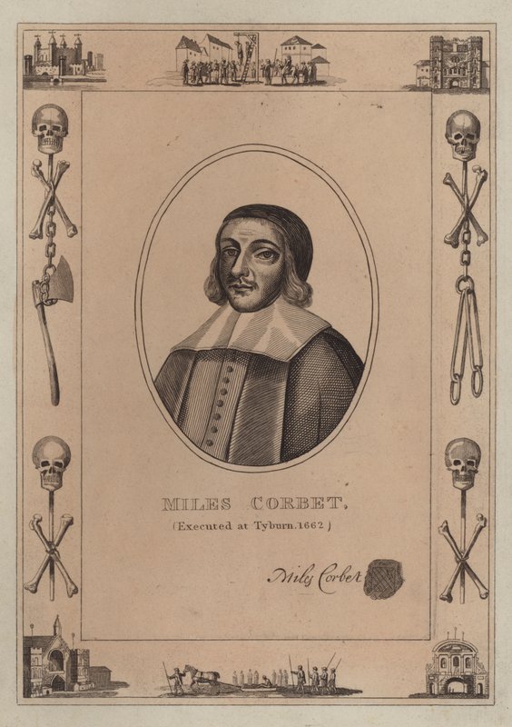 Miles Corbet, giustiziato a Tyburn, 1662 da English School