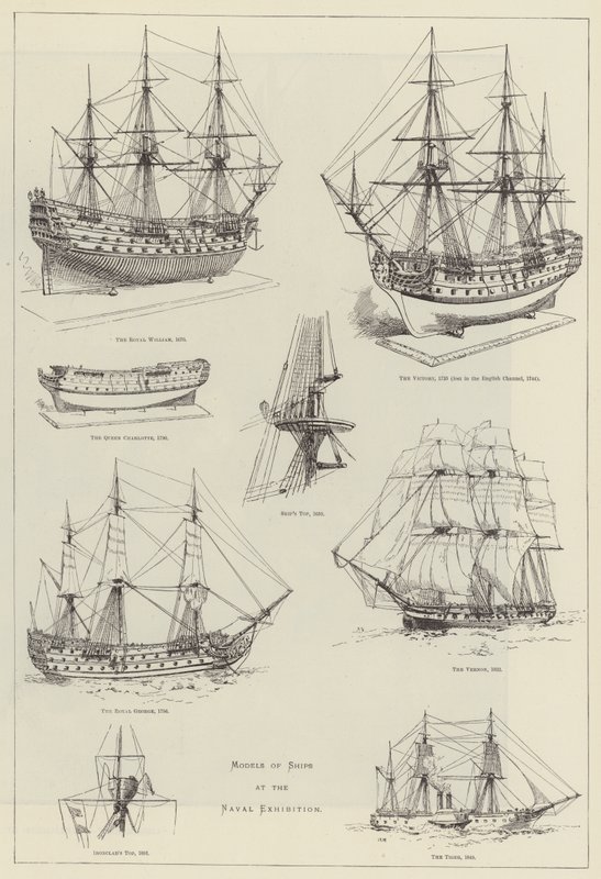 Modelli di navi alla Mostra Navale da English School