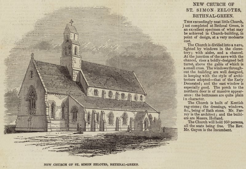 Nuova Chiesa di San Simone Zelota, Bethnal-Green da English School