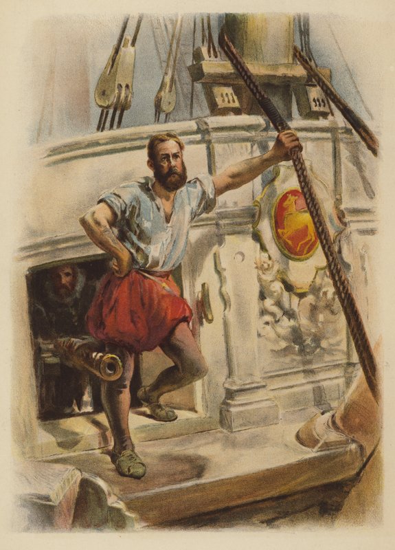 Uno degli uomini di Drake, 1588 da English School