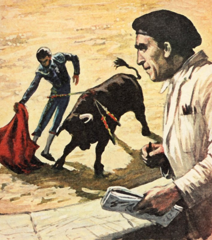 Pablo Picasso guarda una corrida da English School