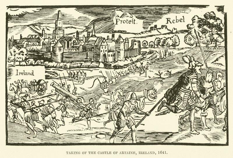 Presa del castello di Artaine, Irlanda, 1641 da English School