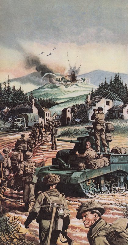 La battaglia di Monte Cassino da English School