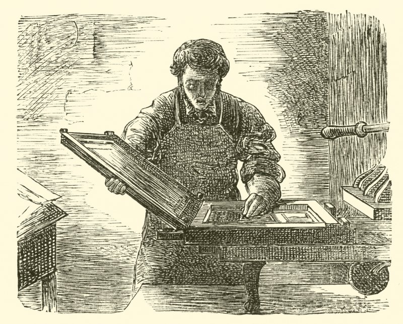 Il reverendo William Davy come suo stesso stampatore da English School