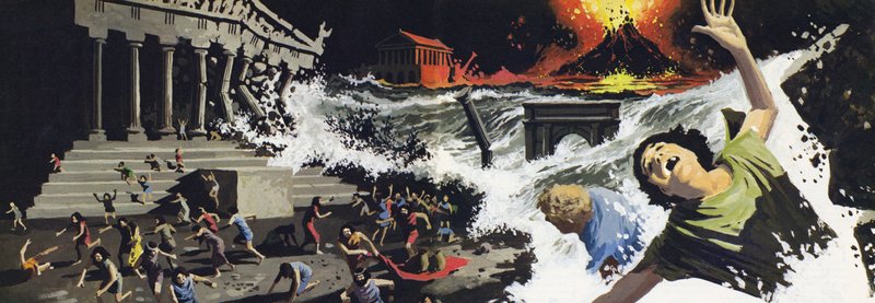 La distruzione di Atlantide da English School