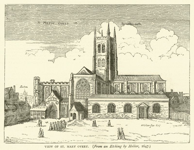 Veduta di St Mary Overy, da un