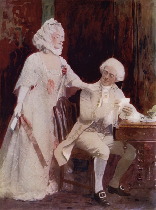 Miss Winifred Emery e Mr Cyril Maude in La Scuola dello Scandalo da English Photographer