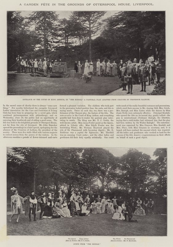 Festa in giardino nei terreni di Otterspool House, Liverpool da English Photographer