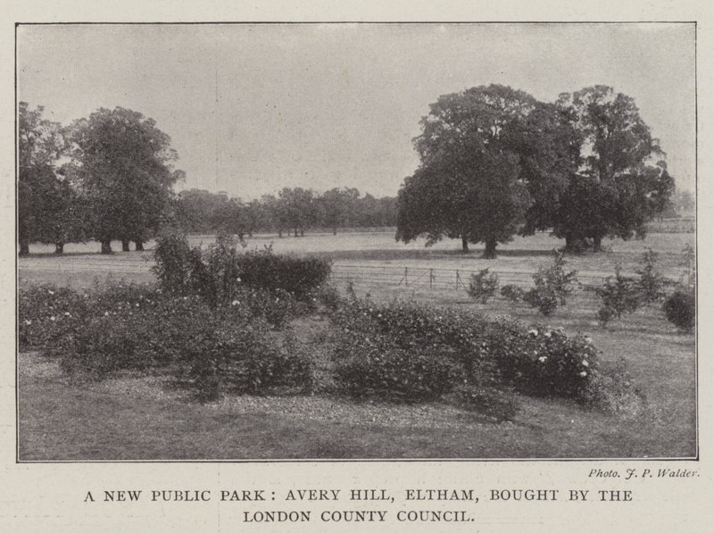 Un nuovo parco pubblico, Avery Hill, Eltham, acquistato dal Consiglio della Contea di Londra da English Photographer