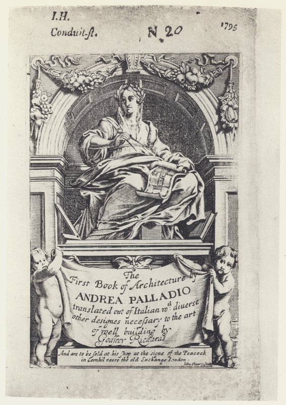 A Palladio, Il Primo Libro di Architettura, Tr G Richards 1668 da English Photographer
