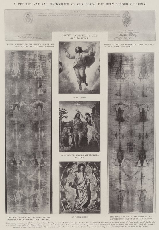 Una presunta fotografia naturale del nostro Signore, la Sacra Sindone di Torino da English Photographer