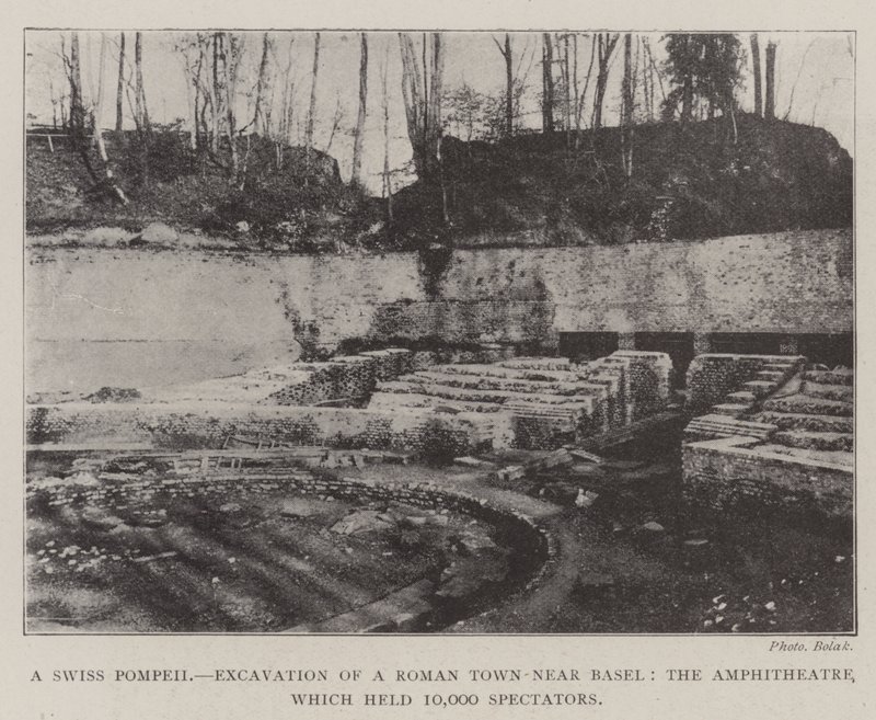 Una Pompei svizzera, scavo di una città romana vicino a Basilea, l