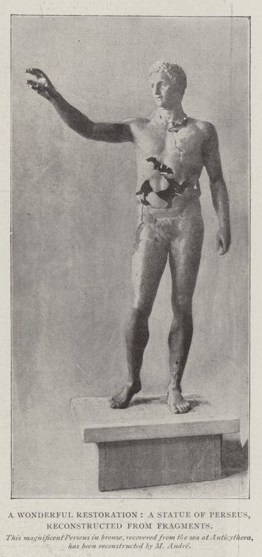 Una meravigliosa restaurazione, una statua di Perseo, ricostruita da frammenti da English Photographer