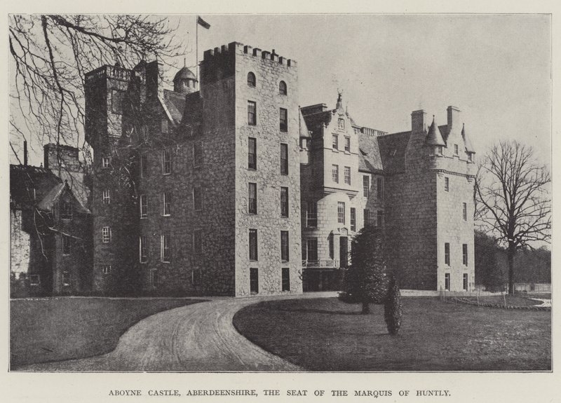 Castello di Aboyne, Aberdeenshire, la Residenza del Marchese di Huntly da English Photographer