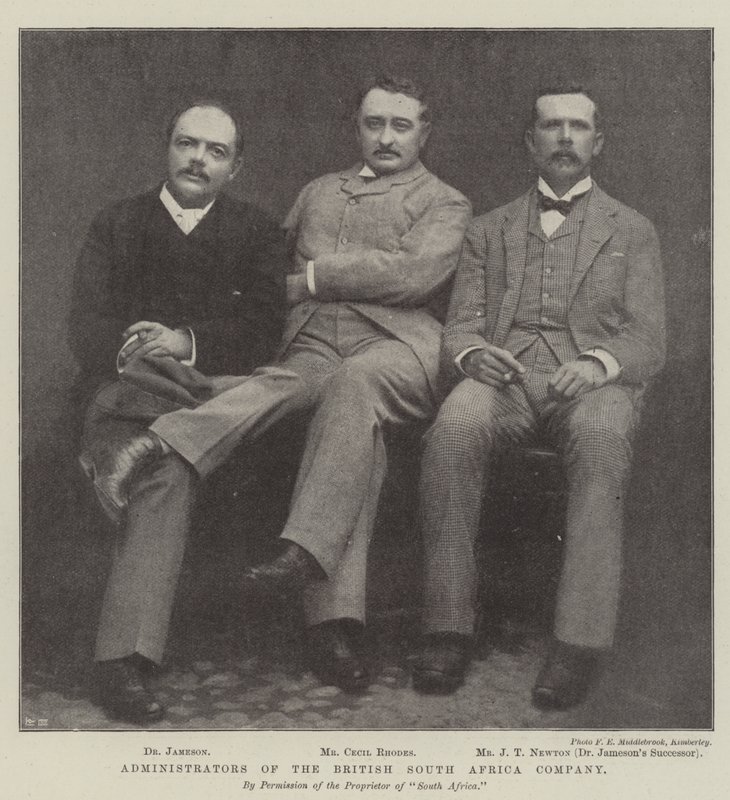 Amministratori della British South Africa Company da English Photographer