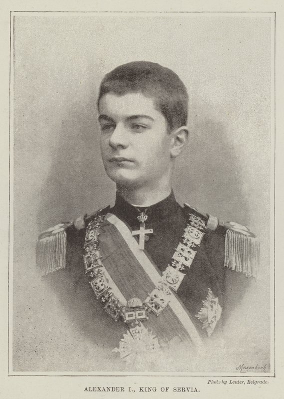 Alessandro I, Re di Serbia da English Photographer
