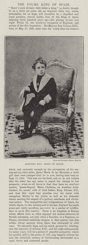 Alfonso XIII, re di Spagna da English Photographer