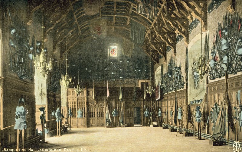 Sala dei banchetti, Castello di Edimburgo da English Photographer