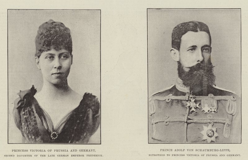 Fidanzamento della principessa Vittoria di Prussia da English Photographer