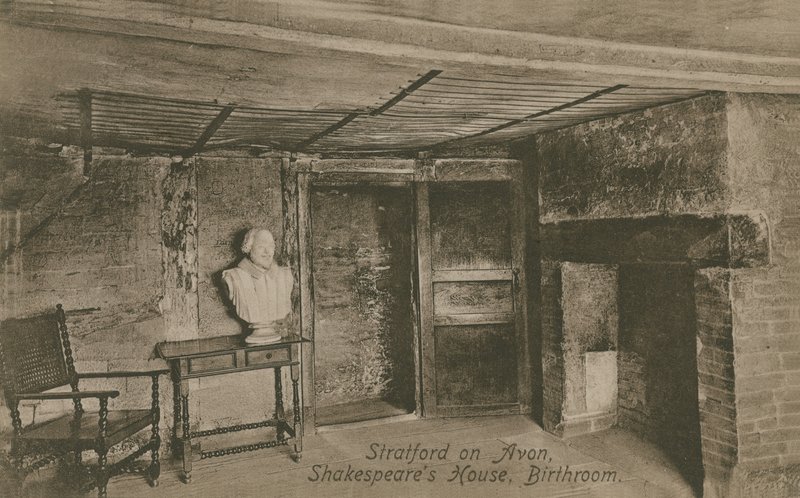 Stanza natale, Casa di Shakespeare, Stratford upon Avon da English Photographer