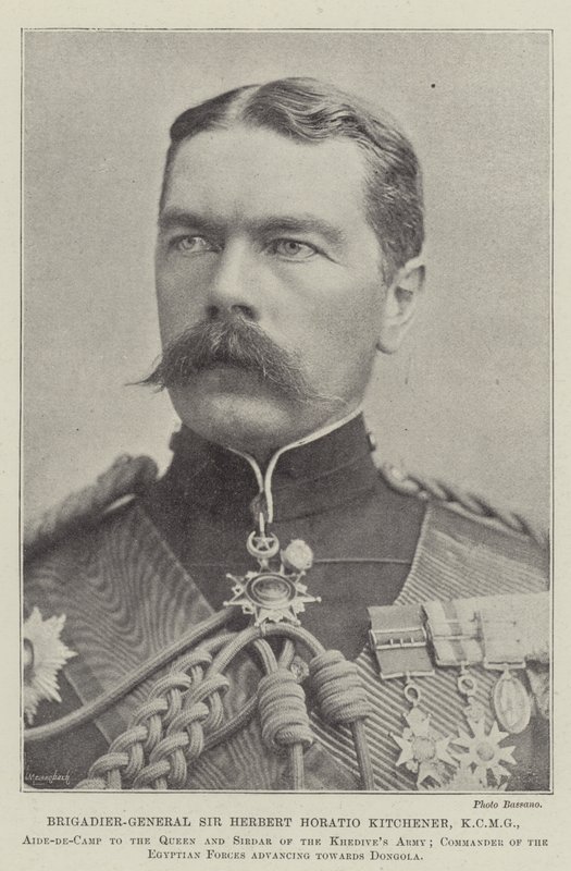 Brigadiere Generale Sir Herbert Horatio Kitchener, KCMG da English Photographer