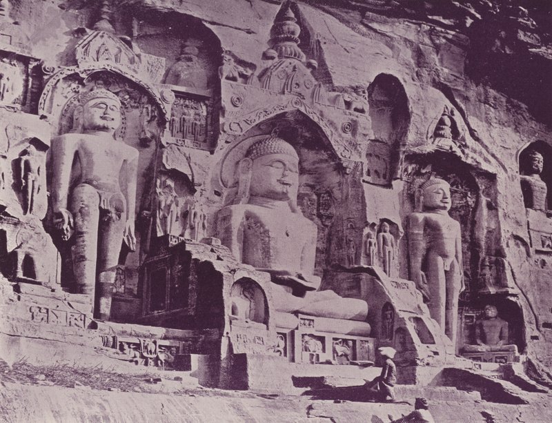 Figure buddiste, La Valle Felice, Gwalior da English Photographer