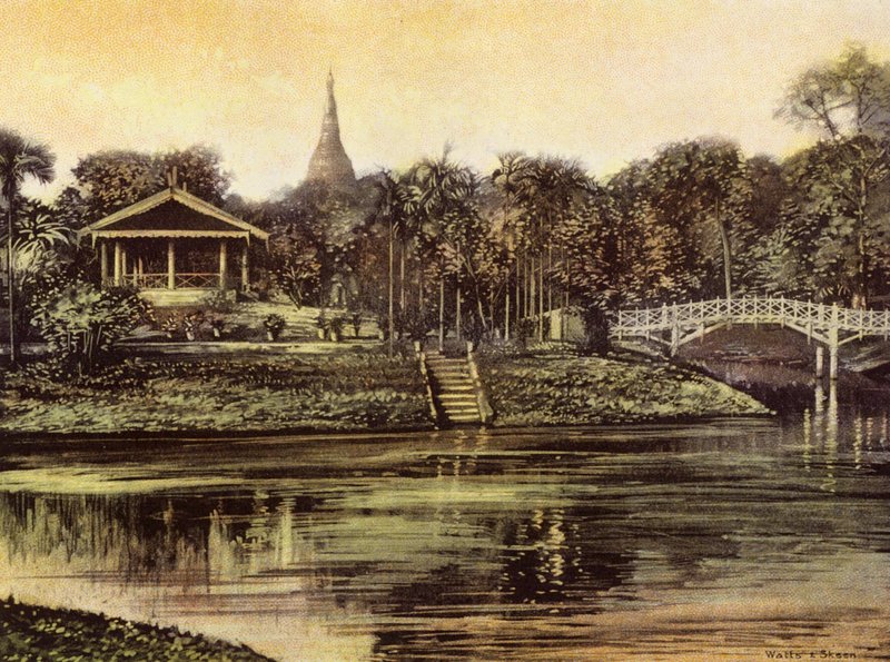 Birmania / Myanmar: La Pagoda dai Giardini del Cantonment da English Photographer