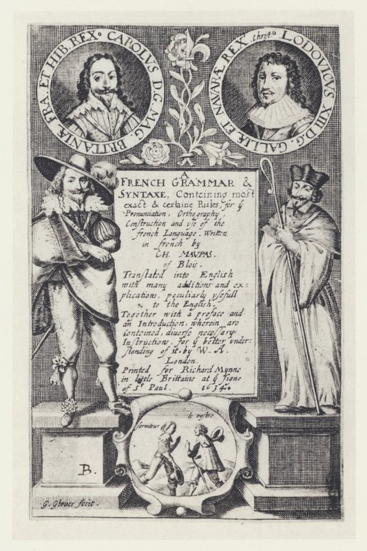 C Maupas, Una grammatica francese, R Mynne 1634 da English Photographer