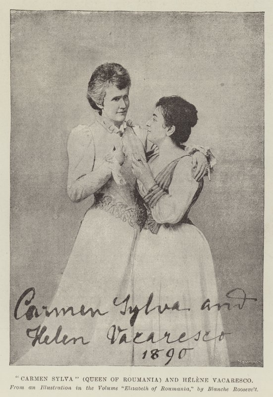 Carmen Sylva (Regina di Romania) ed Helene Vacaresco da English Photographer