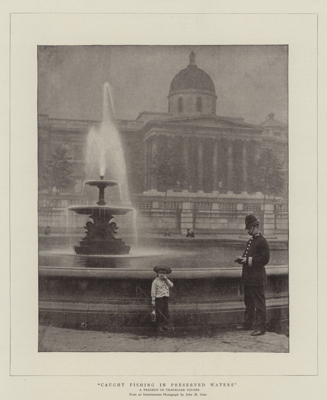 Catturato a pescare in acque protette, una tragedia a Trafalgar Square da English Photographer