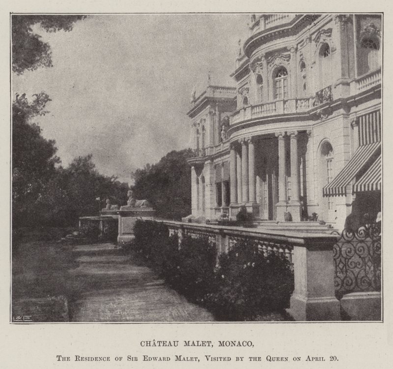 Chateau Malet, Monaco, la residenza di Sir Edward Malet, visitata dalla Regina il 20 aprile da English Photographer