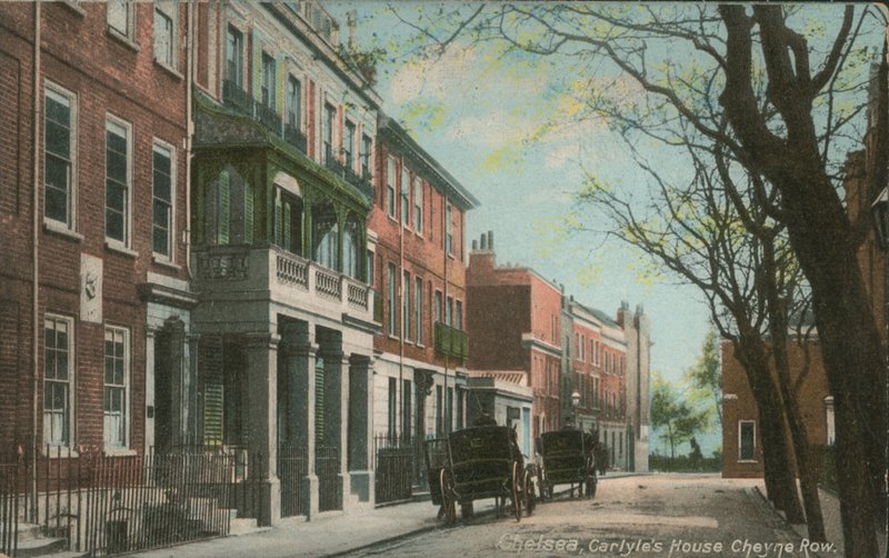 Chelsea, Casa di Carlyle Cheyne Row da English Photographer