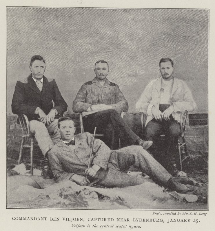 Il comandante Ben Viljoen, catturato vicino a Lydenburg, 25 gennaio da English Photographer